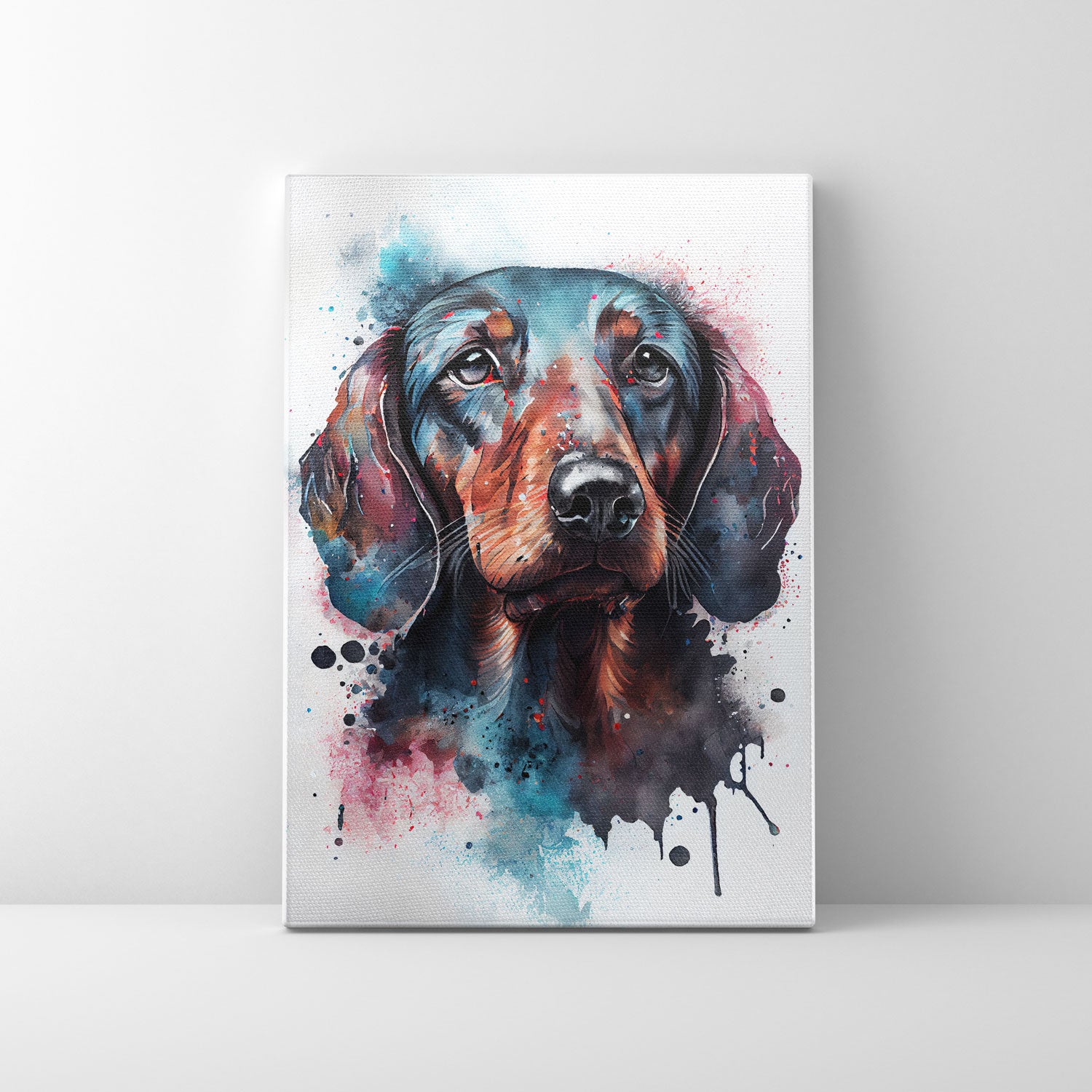 Wandbilder mit Hundemotiven | Wasserfarben Bunt Art | Inspiring –