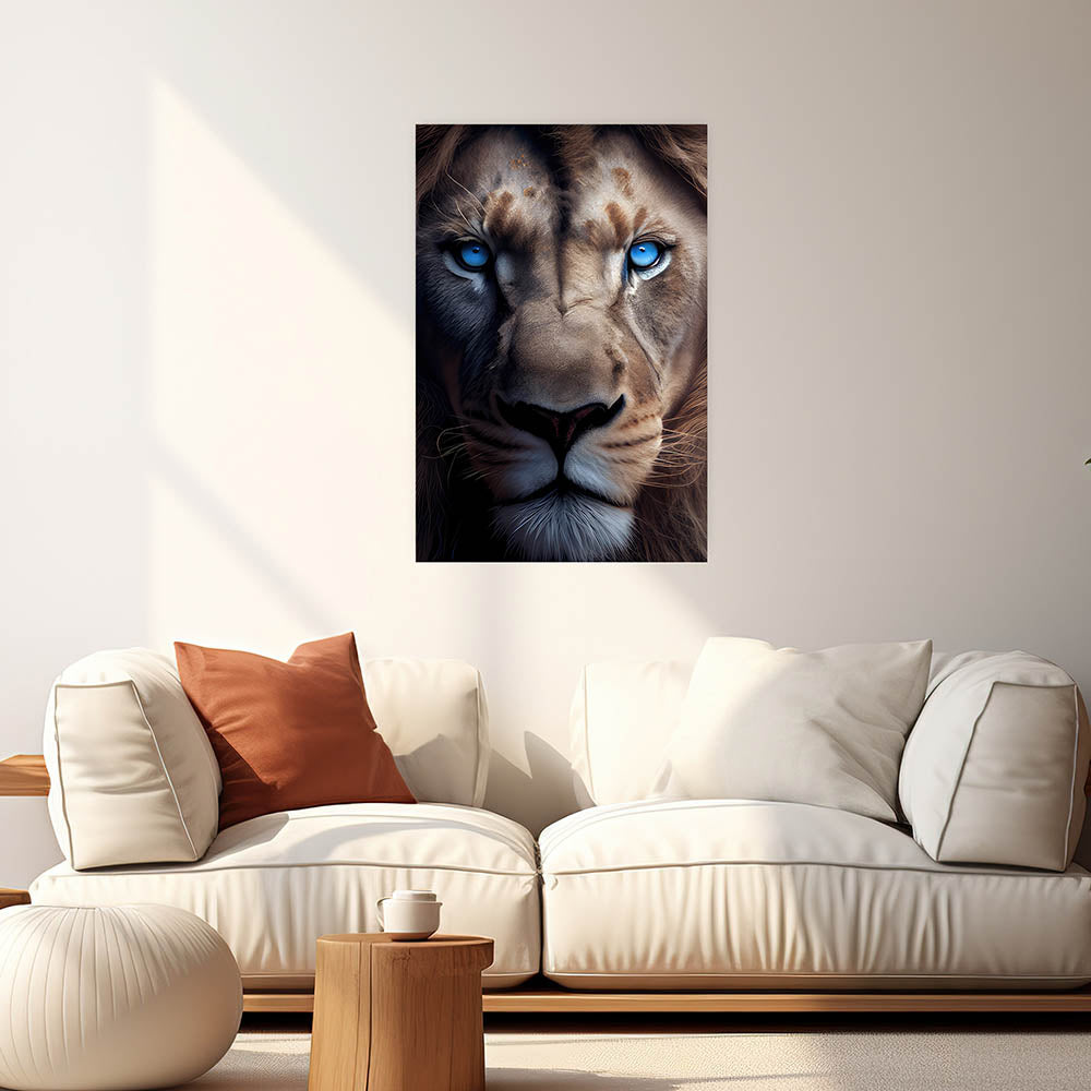 Poster Wandbild Raubtier Löwe