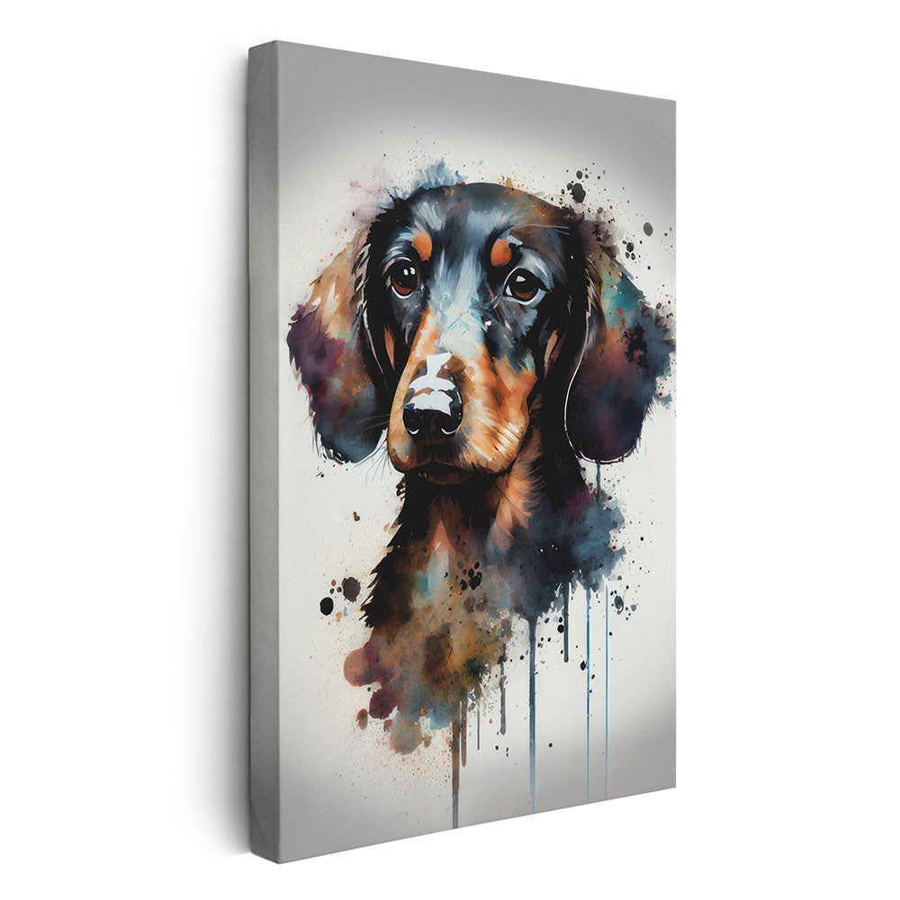 Geschenk für Hundefreunde Dackel Wandbild