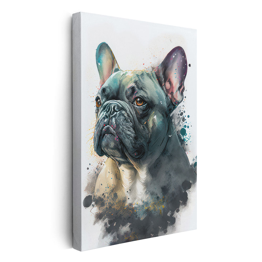 Hunde Wandbild Leinwandbild Französische Bulldogge