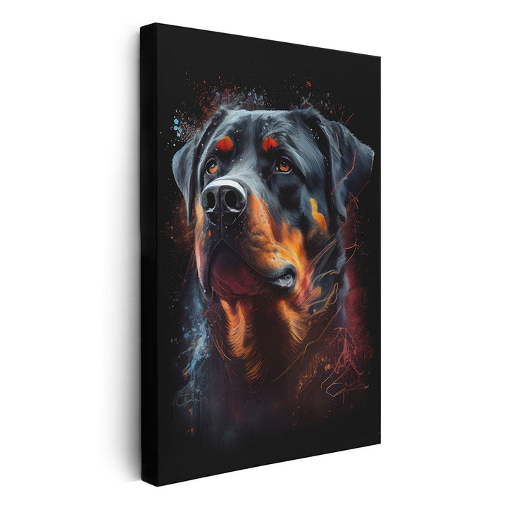 Wandbild Leinwandbild Rottweiler Hund