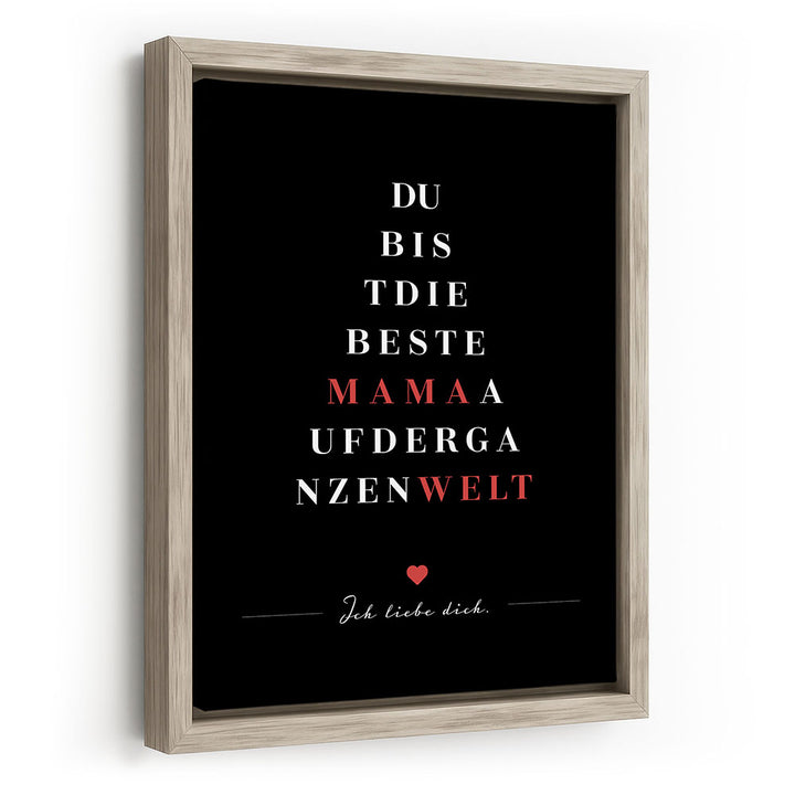 Geschenk Muttertag Wandbild