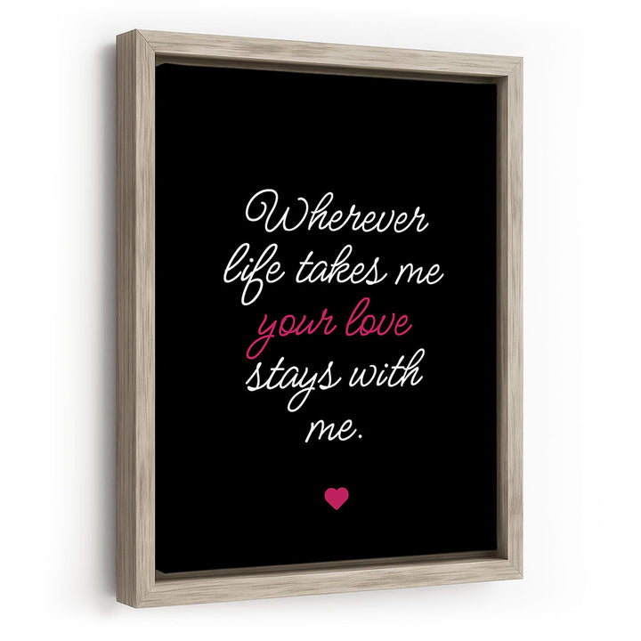 Geschenk Muttertag Wandbild