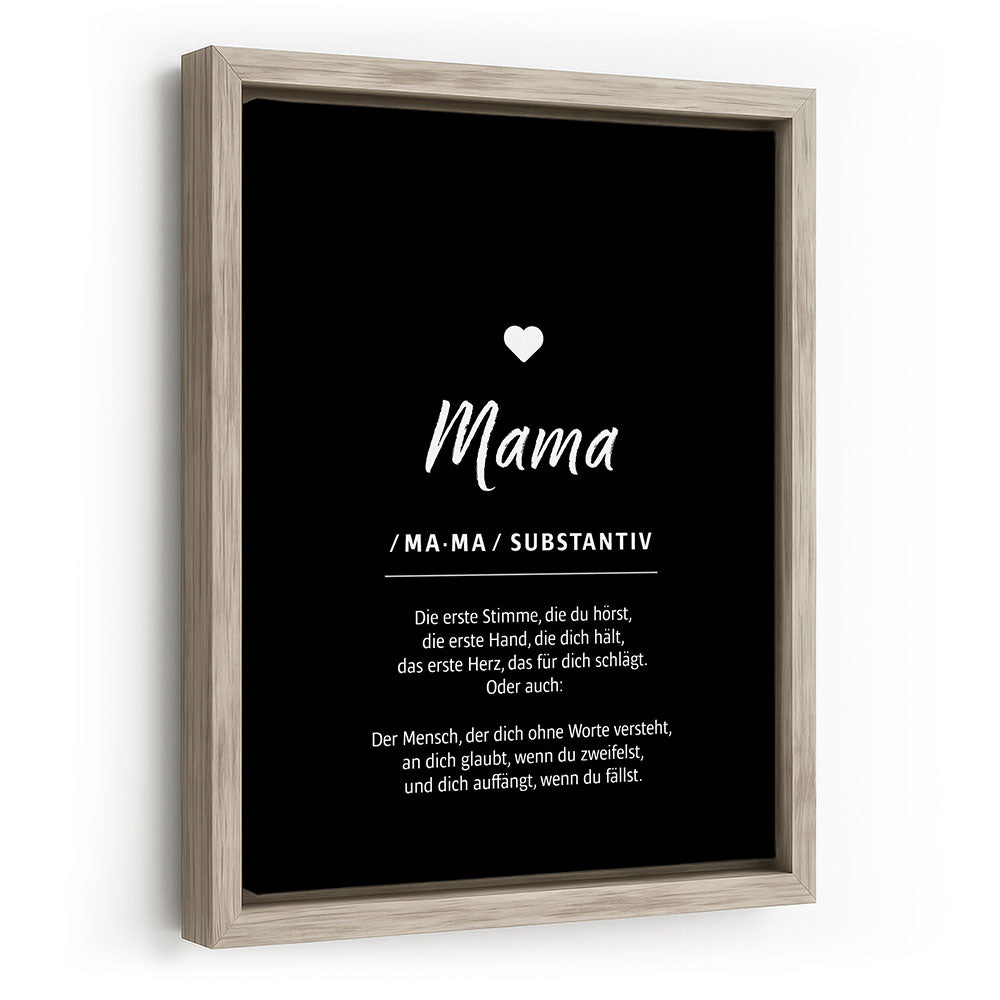 Geschenk Muttertag Wandbild