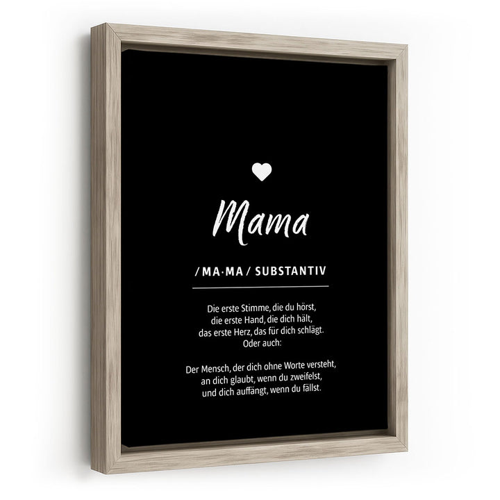 Geschenk Muttertag Wandbild