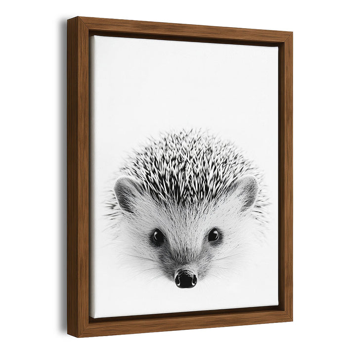 Igel Leinwandbild mit Rahmen