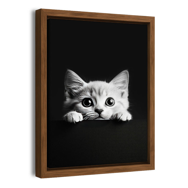 Gerahmtes Leinwandbild Katze