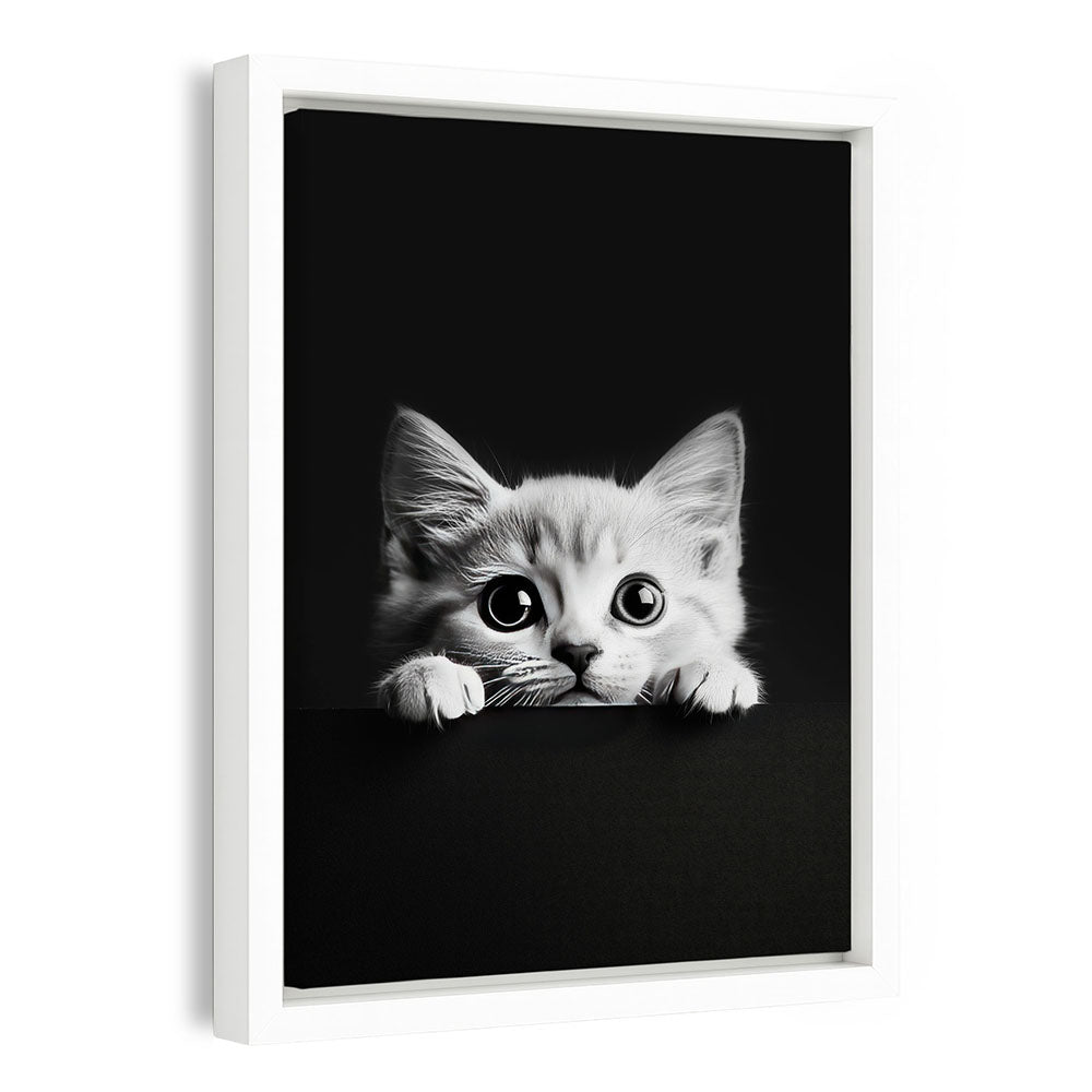 Katze gerahmte Leinwand