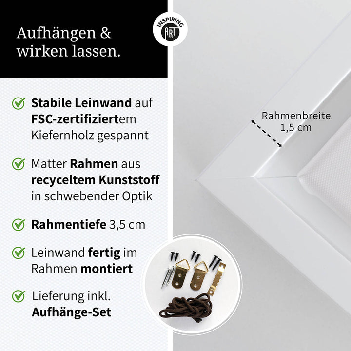 "Best mom ever" Typografie - Leinwandbild in Schwarz-Weiß