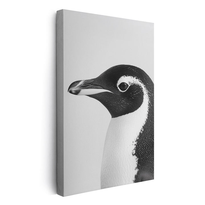 Leinwandbild Pinguin Schwarz Weiß