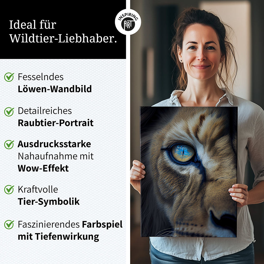 Für diese Räume eignet sich unser Animals Close Up Wandbild besonders gut