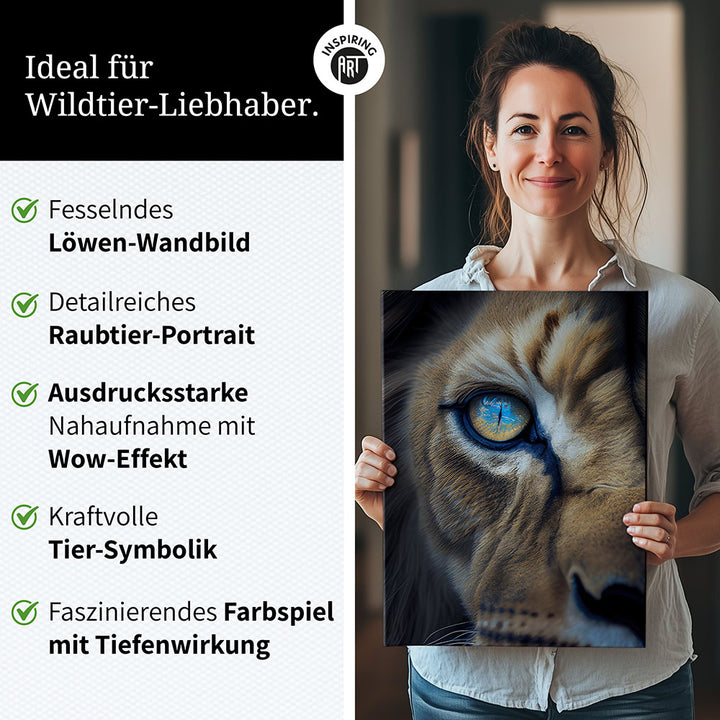 Für diese Räume eignet sich unser Animals Close Up Wandbild besonders gut