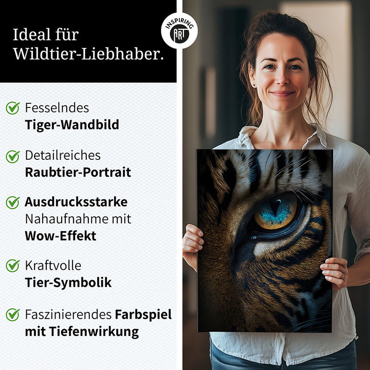 Für diese Räume eignet sich unser Animals Close Up Wandbild besonders gut