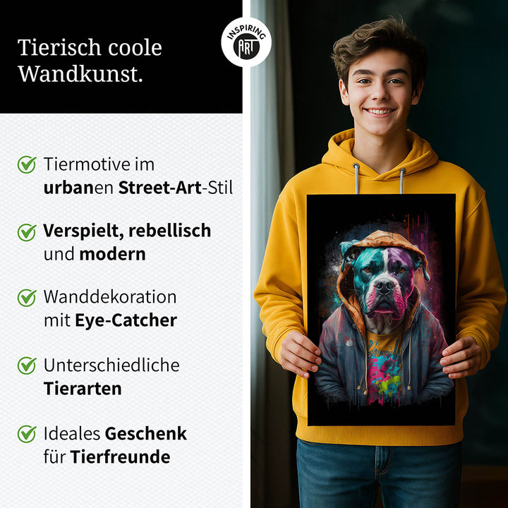 Für diese Räume eignet sich unser Crazy Wildlife Wandbild besonders gut