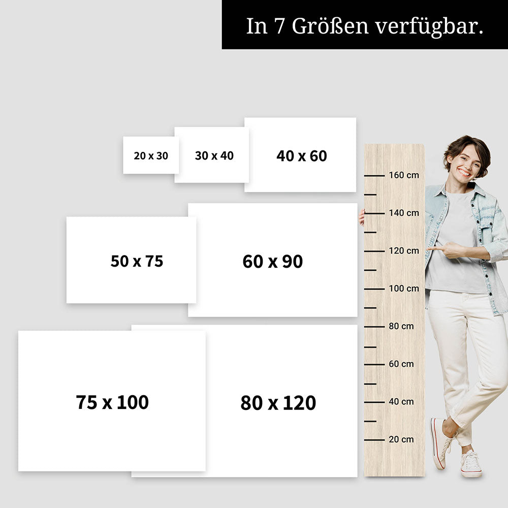 Essen & Trinken - Crossword-Wandbild - Leinwand im Querformat - Scrabble Design
