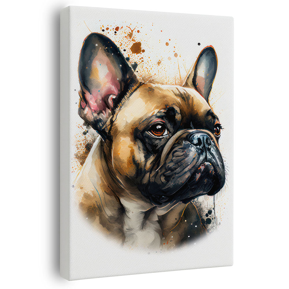 Wandbild Hund Französische Bulldogge