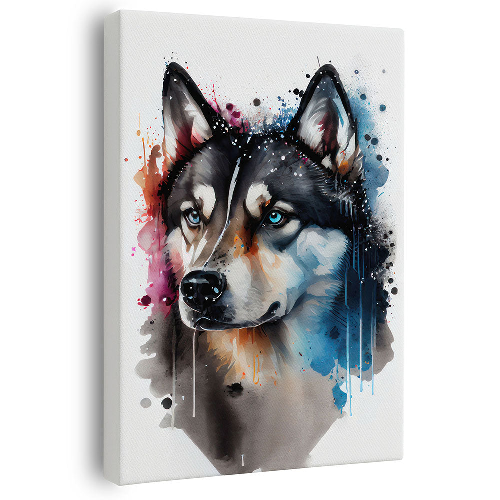 Wandbild Hund Husky