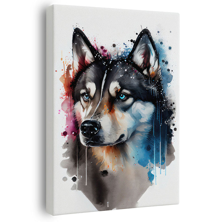 Wandbild Hund Husky