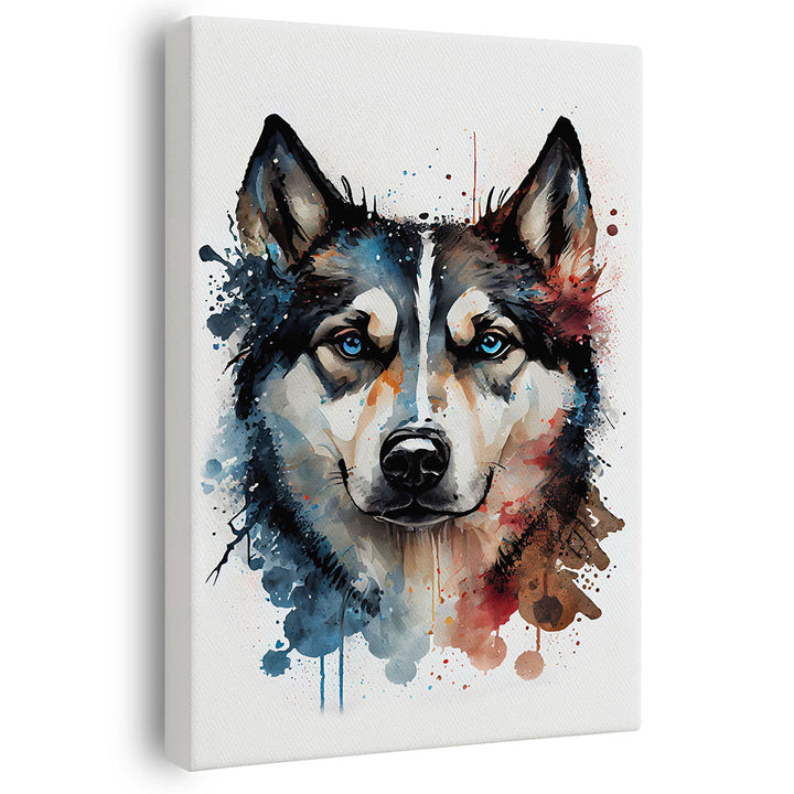 Wandbild Hund Husky