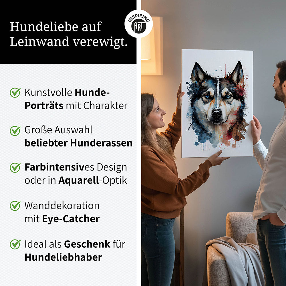 Husky Wandbild kaufen