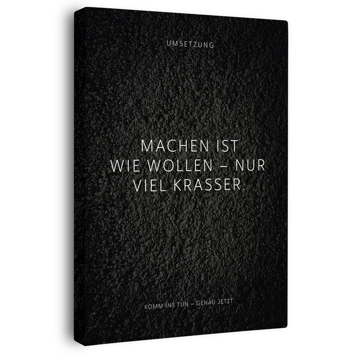 Wandbild mit Spruch