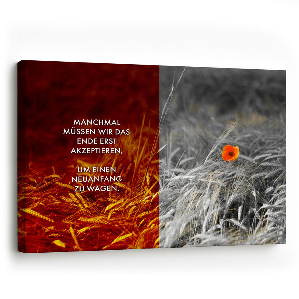 Wandbild Spruch