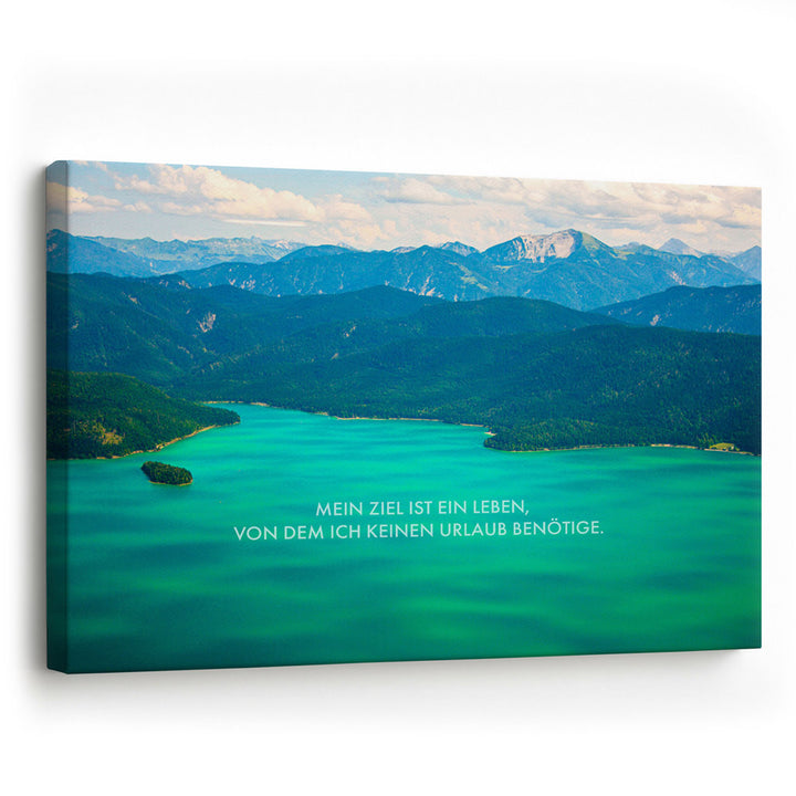 Wandbild Spruch