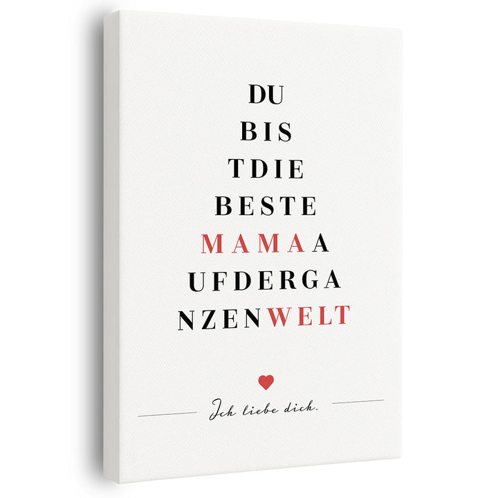 Wandbild Mama Geschenk