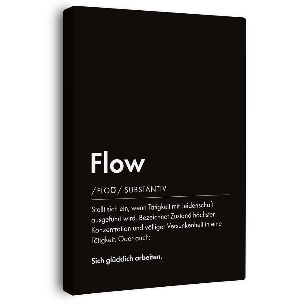 Leinwandbild mit Definition Zeit