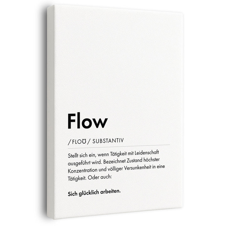 Wandbild mit Beschreibung Flow