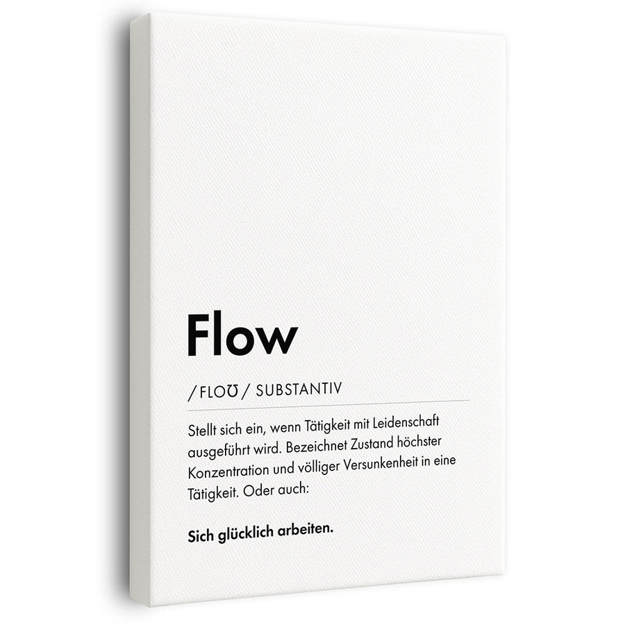 Wandbild mit Beschreibung Flow