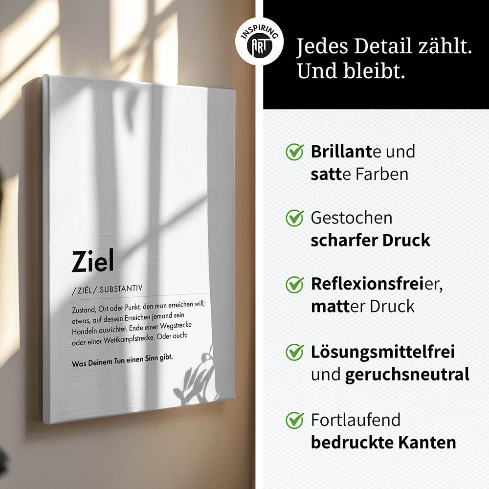 Leinwanddruck mit Text Erfolg