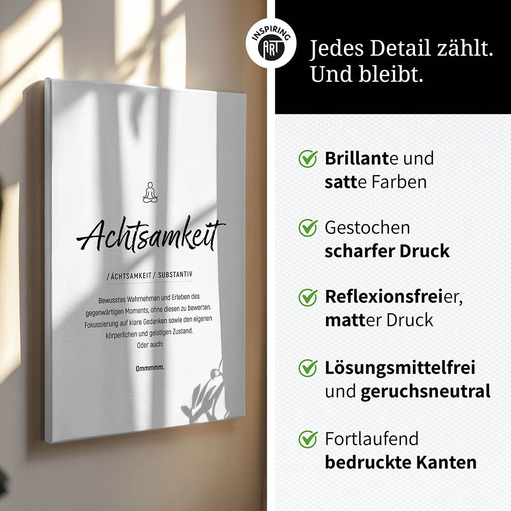 Schwarz Weiß Wandbild Wohnzimmer