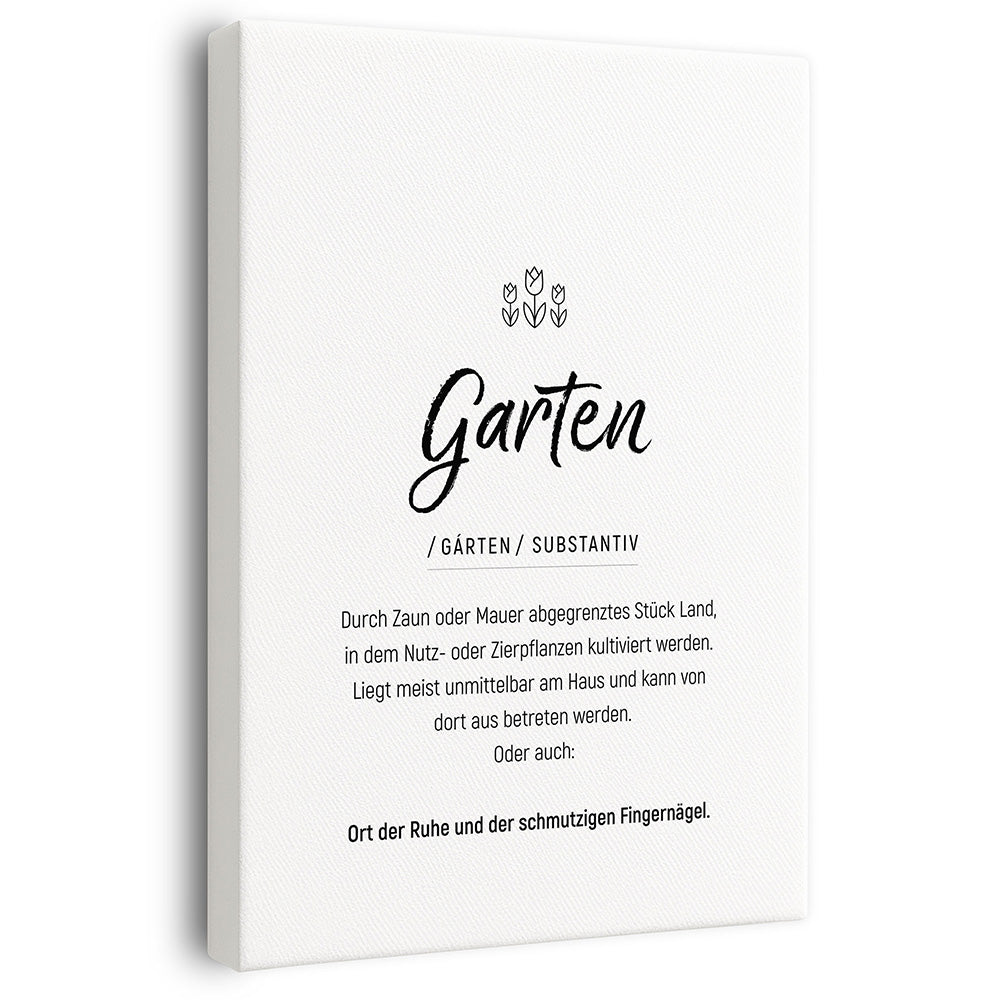 Wandbild Flur Garten