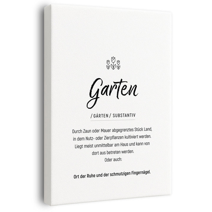 Wandbild Flur Garten