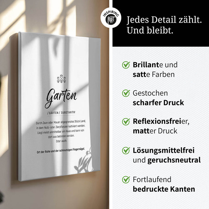 Schwarz Weiß Wandbild Flur