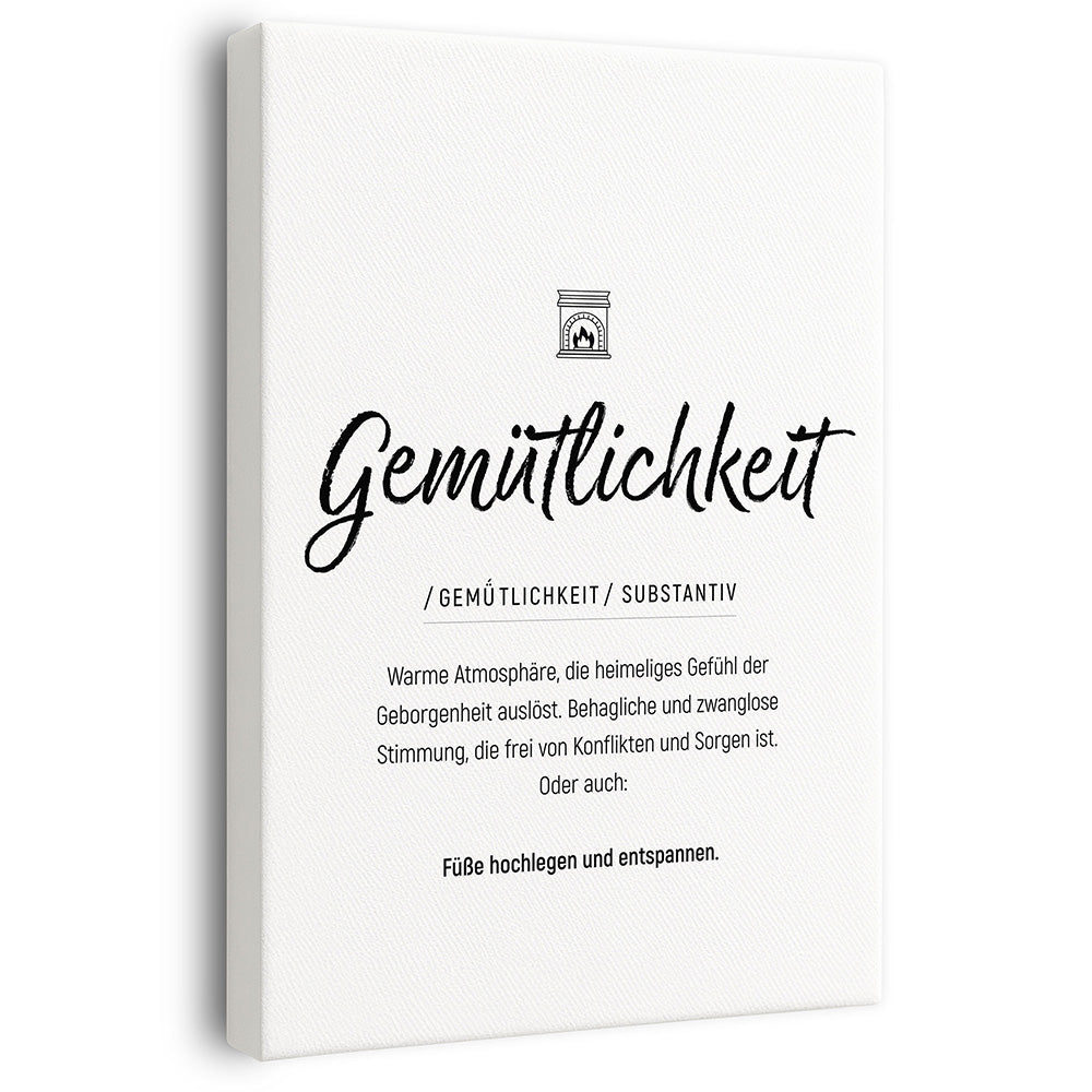 Wandbild Wohnzimmer Gemütlichkeit