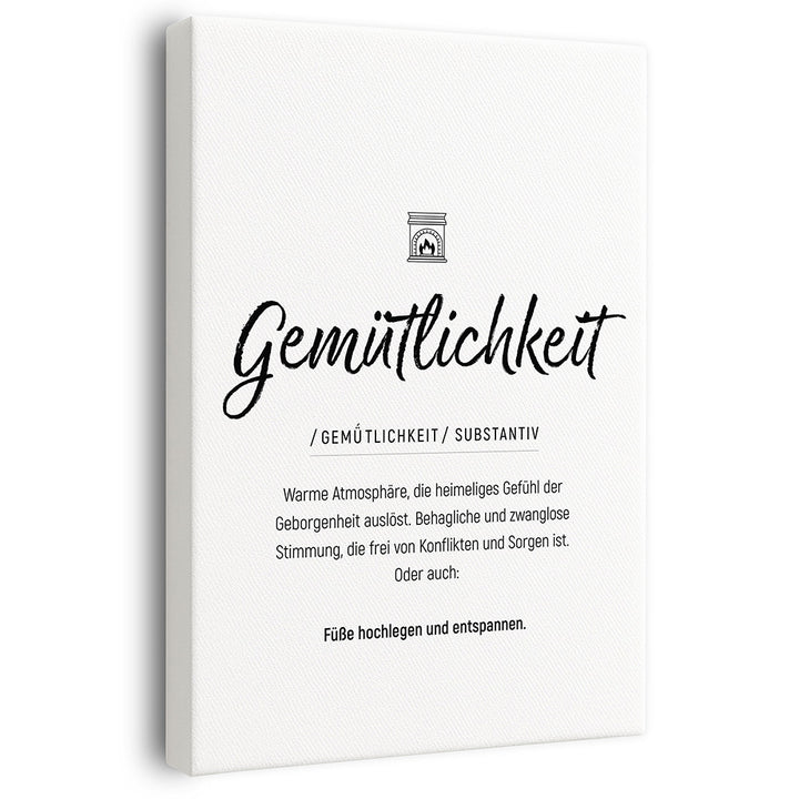 Wandbild Wohnzimmer Gemütlichkeit