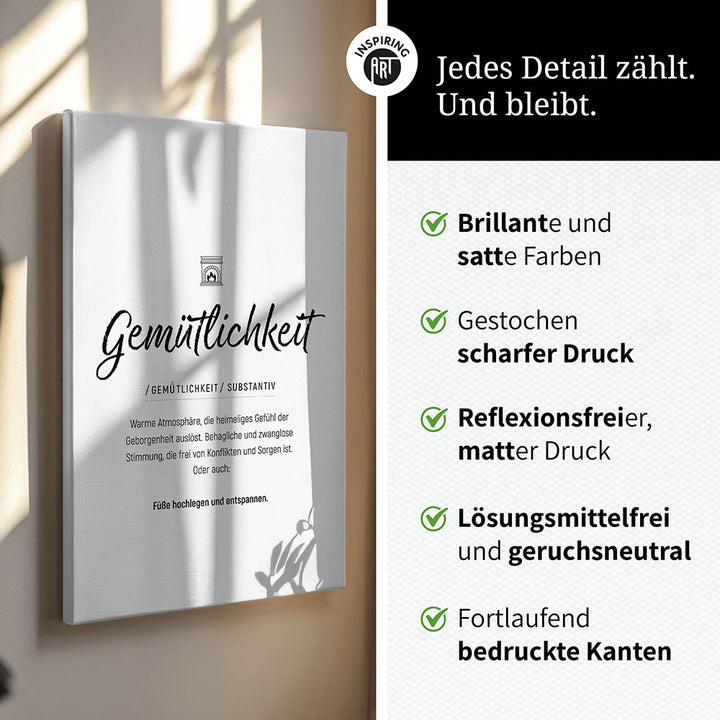 Schwarz Weiß Wandbild Wohnzimmer
