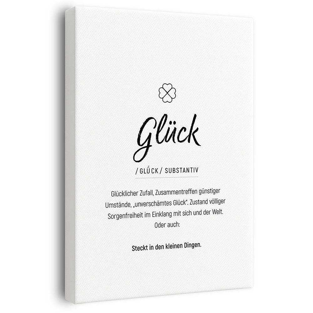 Wandbild Glück