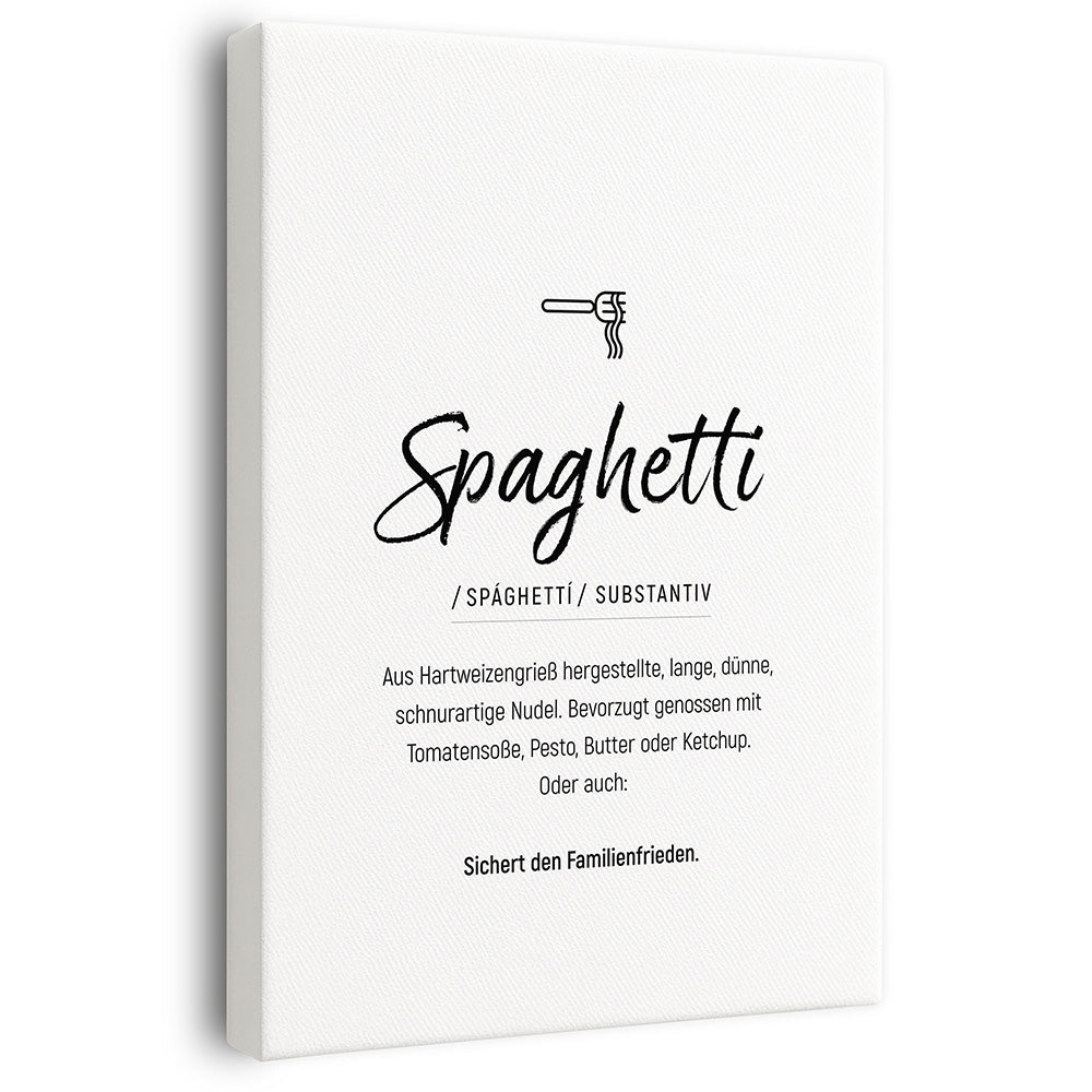 Wandbild Spaghetti