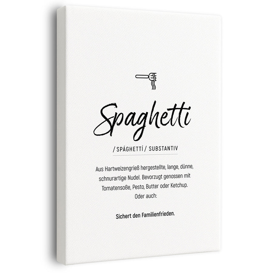 Wandbild Spaghetti