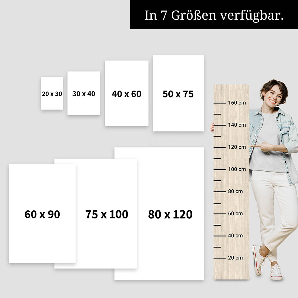 Gemütlichkeit - Wortdefinition-Wandbild - Leinwand im Hochformat - Typografie Worte Sprache Leben Alltag