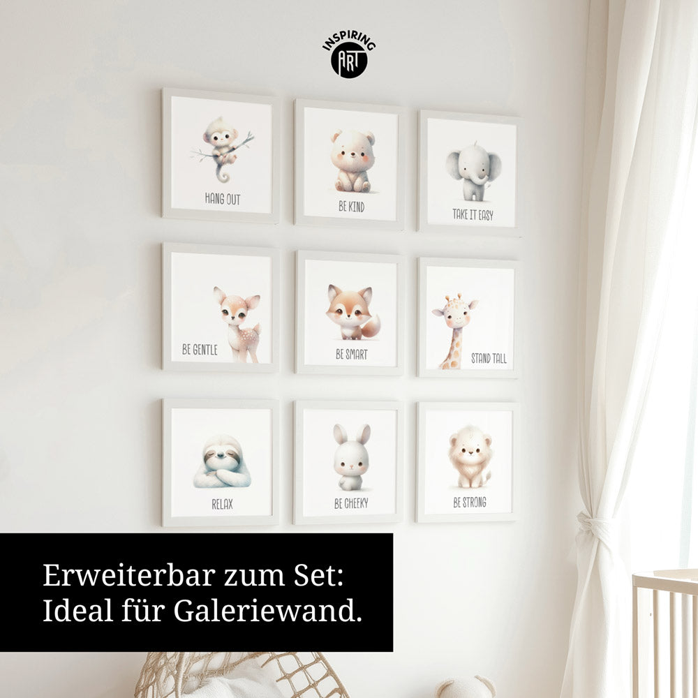 Susi Schlummerflausch – Baby-Kinder-Wandbild MIXPIX – Tiermotiv Faultier