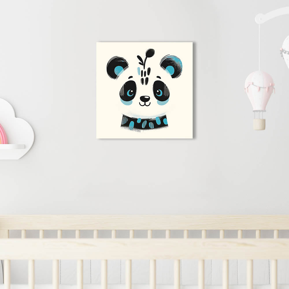 Kinderzimmer Wandbild als Dekoration mit Tiermotiv Panda