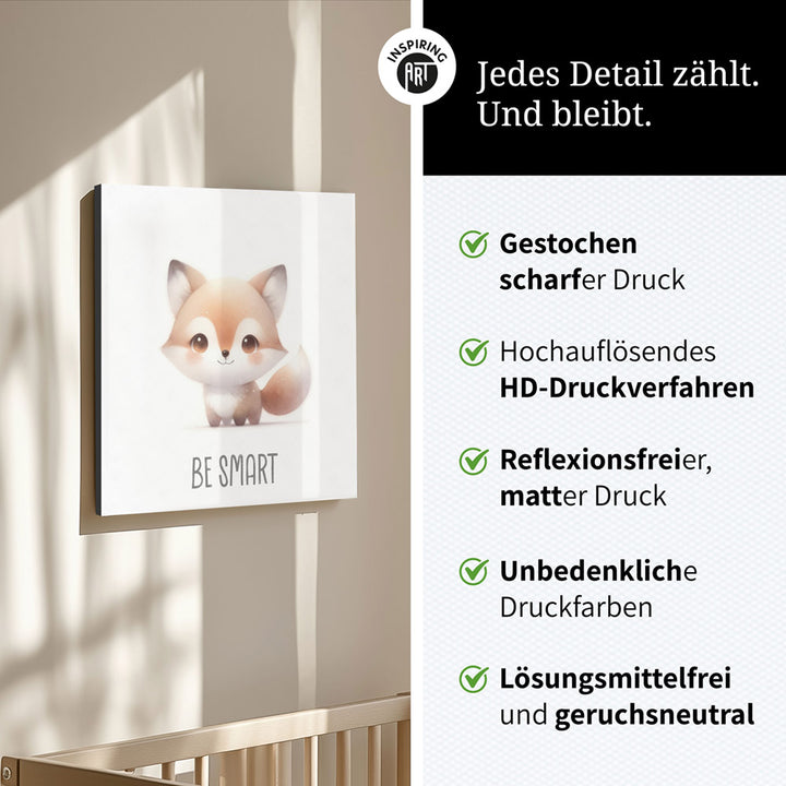 Finn, der Fuchspfiffikus – Baby-Kinder-Wandbild MIXPIX – Tiermotiv Fuchs