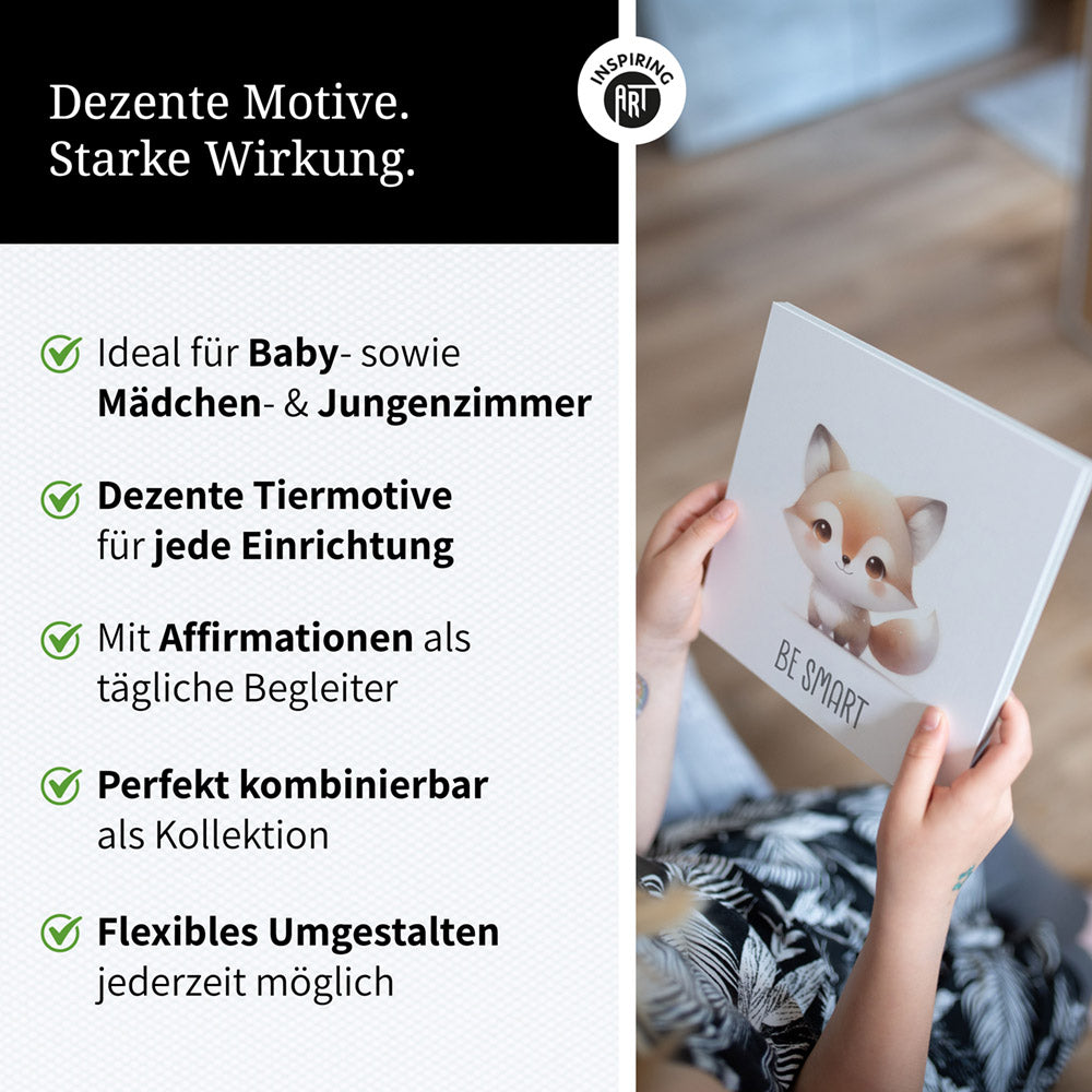 Wandbild Kinderzimmer Fuchs