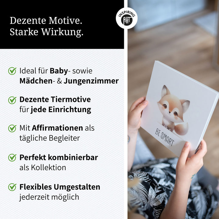 Wandbild Kinderzimmer Fuchs