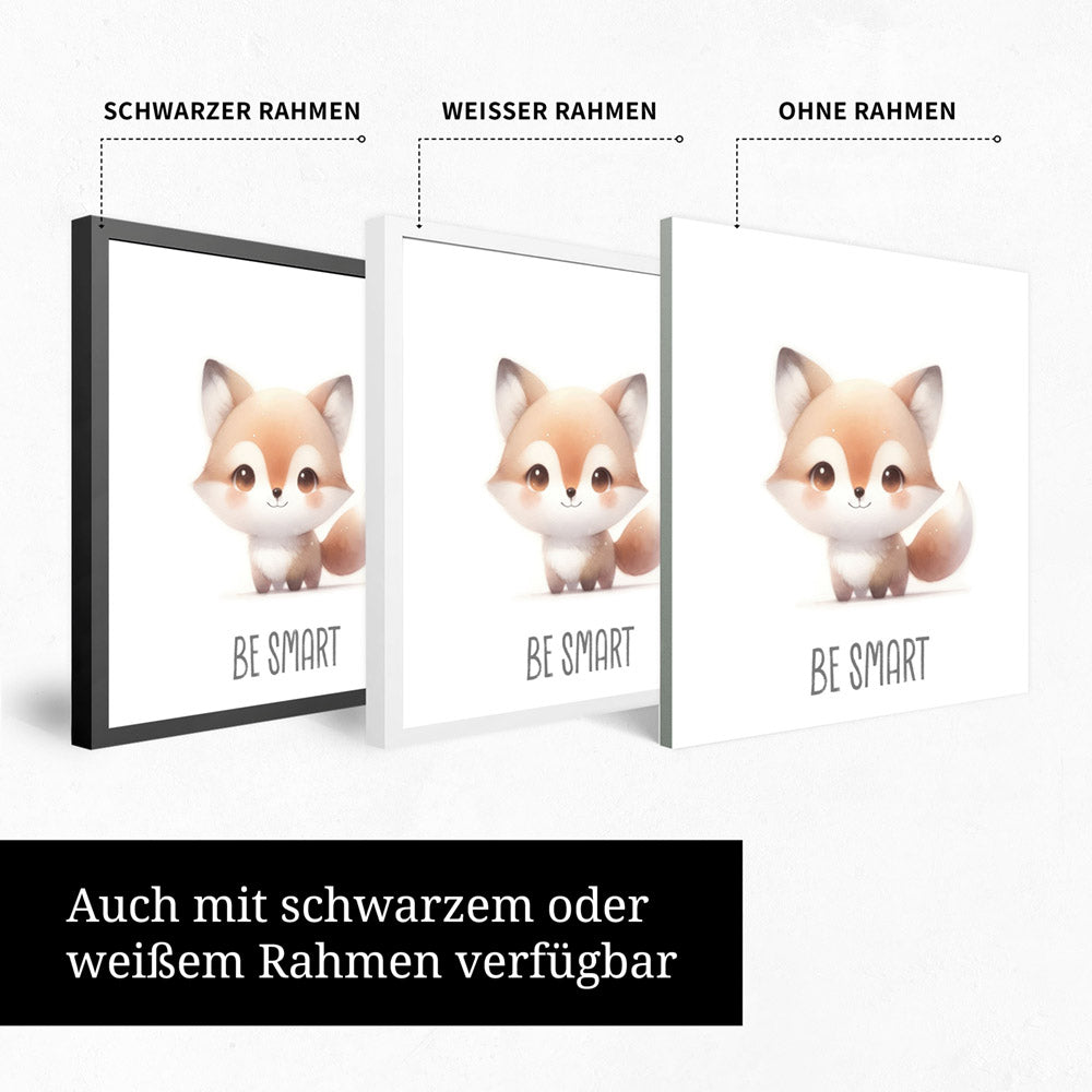 Finn, der Fuchspfiffikus – Baby-Kinder-Wandbild MIXPIX – Tiermotiv Fuchs