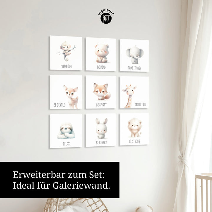 Susi Schlummerflausch – Baby-Kinder-Wandbild MIXPIX – Tiermotiv Faultier